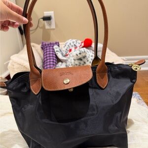 Elegant Black and Brown Tote Bag